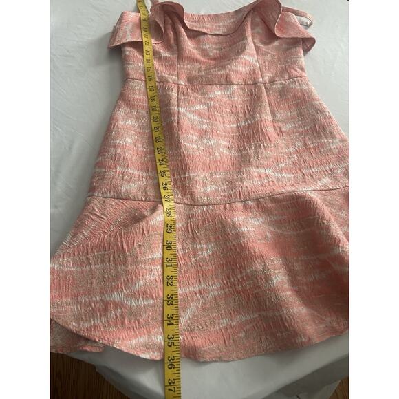 Hutch Ruffled Neckline Shift Mini Dress Womens Size 6 Pink Party Event NWT - Picture 8 of 8